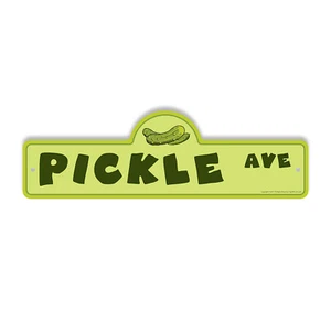 Pickle Plastic Street Sign Crossing Xing Gift Novelty Funny - Picture 1 of 21