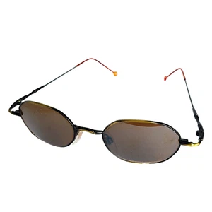 Womens Retro Boho Hippie Sunglasses Vintage Oval Metal Frames - Picture 1 of 6