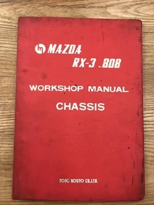 MAZDA RX3 RX-3 808 WORKSHOP MANUAL CHASSIS BOOK GENUINE - Picture 1 of 24