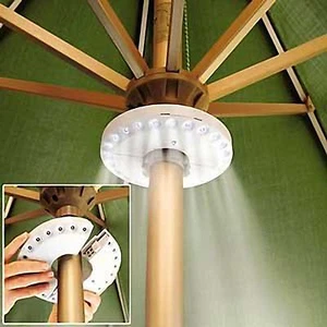 EcoGecko Super Bright LED Umbrella Pole Light, Camping Light,Pool & Patio Light - Picture 1 of 4
