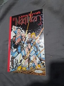 John Byrne's Next Men #1 (Dark Horse, 1992) Silver Foil Embossed Cover Signed - Picture 1 of 9