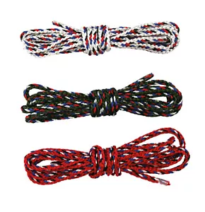 Cuerda Tipo Paracord Blanca Roja Y Negra 3 Mm X 1 M 3 Piezas - Imagen 1 de 2