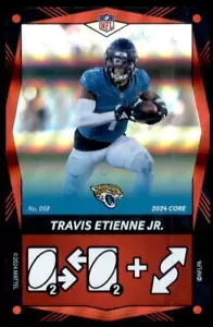 2024 UNO Elite Core Edition Red Foil Travis Etienne Jr Jacksonville Jaguars #058 - Picture 1 of 2