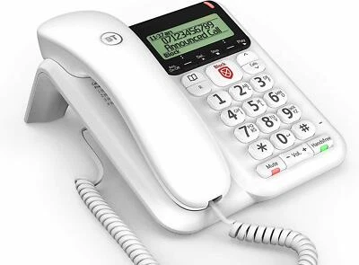 BT Corded Landline Phone Decor 2600 Advanced Call Blocker White 083154 - Image 1 of 4