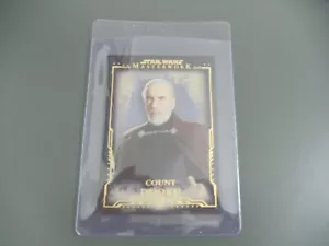 STAR WARS 2015 TOPPS MASTERWORK COUNT DOOKU GOLD PARALLEL CARD /99 - Picture 1 of 1