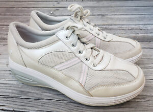 Grasshoppers Get Fit Womens Size 8.5 Sneakers 41 Leather 8 1/2 White Athletic 
