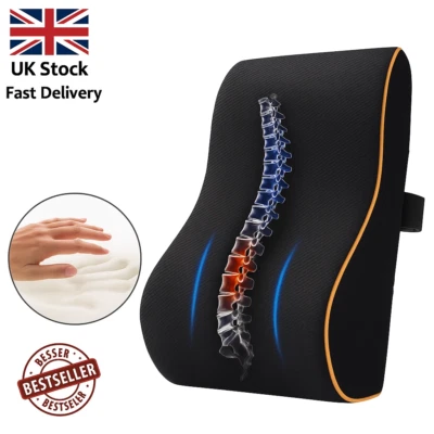 Lendenwirbel Rückenstützkissen Autositz Rollstuhl Bürostuhl Kissen Memory Foam