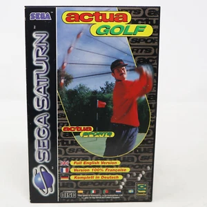 VIDEOJUEGO DEPORTIVO DE GOLF SEGA SATURN ACTUA 1996 AÑOS 90 PAL CÁMARA FRANCESA - Imagen 1 de 9