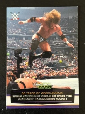 Triple H  2014 Topps WWE 30 Years of Wrestlemania 2000 Insert 32 of 60 - Image 1 of 2