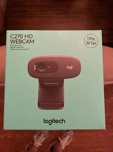Logitech C270 Desktop Laptop HD Webcam with Built-in Microphone - Picture 1 of 1