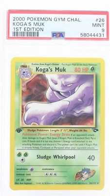PSA 9 MINT 2000 Pokémon Gym Challenge #26 Koga's Muk 1st Edition !!! - Image 1 of 4