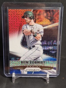 2015 Panini Prizm Ben Zobrist Red White Blue Mojo Prizms