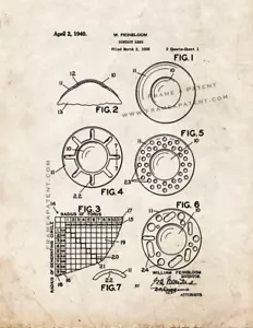 Contact Lense Patent Print Old Look - Picture 1 of 3