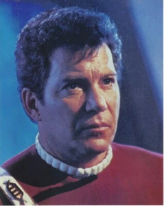 Star Trek V - The Final Frontier Film Captain Kirk Face 8 x 10 Fotografia NUOVO - Foto 1 di 1