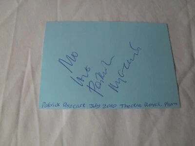 PATRICK RYECART & FRAZER HINES AUTOGRAPHS - Signed autograph book page Dr WHO - Image 1 of 2