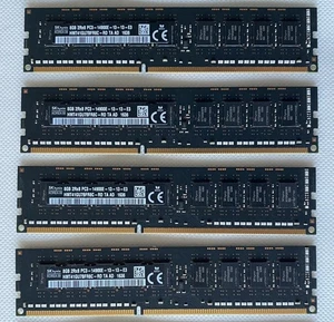 Hynix 32GB (4x8GB) DDR3 1866Mhz PC3-14900 RAM Memory 240-Pin ECC UDIMM HMT41GU7B - Picture 1 of 2