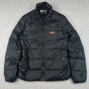 Flylow Puffer Jacket Mens Small Black High Fives Down Filled Bomber Snowboarding - Picture 1 of 16