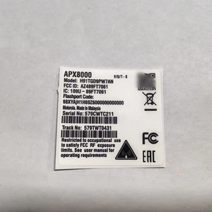 Odznaka etykiety etui do radiodomofonu Motorola APX6000 APX8000 APX8000XE SRX2000 - Zdjęcie 1 z 9