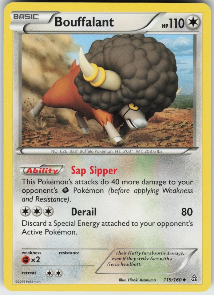 Bouffalant 119/160 Uncommon  XY - Primal Clash - Image 1 of 1