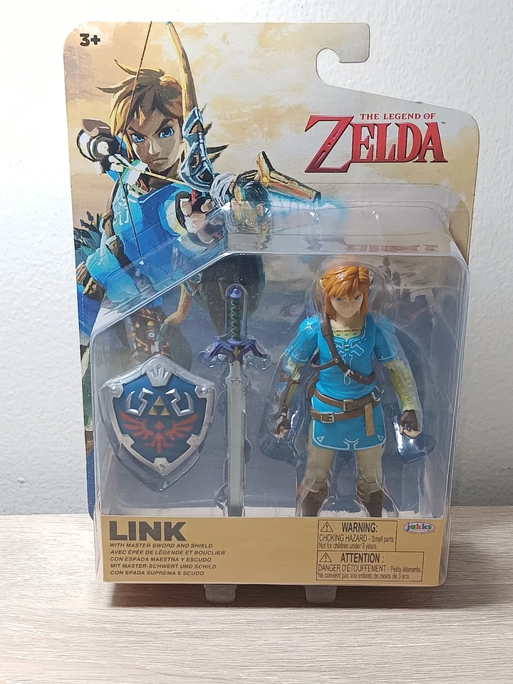 *ENVÍO GRATUITO* ENLACE DE 4" + Espada Maestra + Escudo The Legend of Zelda Jakks Pacific Foto 1 de 2