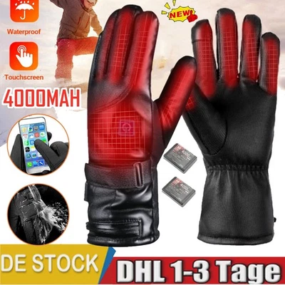 MAKENLOS Winter Beheizte Handschuhe Warme Motorrad Elektrisch Heizhandschuhe Herren Damen