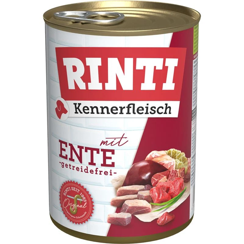 Rinti Kennerfleisch Ente | 24x 400g Hundenassfutter - Bild 1 von 1