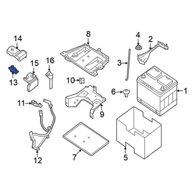 For Nissan Altima 2007-2024 Nissan 24340JA74A Battery Cable Terminal End - Image 1 of 4