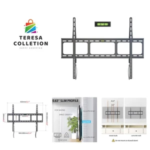 Soportes de pared fijos para TV - Soportes de soporte de TV de bajo perfil para la mayoría de 42-100" LED/LCD... - Imagen 1 de 8