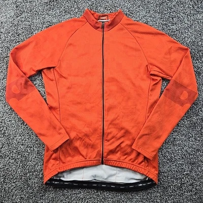 Ornot House Cycling Jersey Womens Large Orange Geotherm Full Zip Long Sleeve  - Image 1 of 4