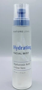 Bruma facial hidratante NATURE LOVE con ácido hialurónico y aloe vera - 6 OZ - ¡NUEVO! - Imagen 1 de 2
