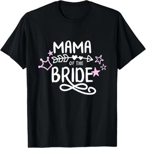 Mama of the Bride Mothers day Grandma Bridal Party Wedding T-Shirt Hoodie - Picture 1 of 11