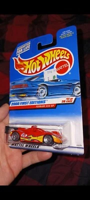  Hot Wheels FERRARI 333 SP-Red 2000 Primeras Ediciones Nuevo Precintado Foto 1 de 4