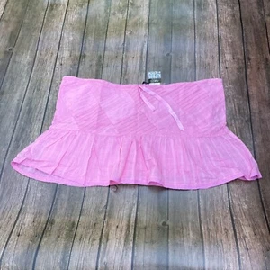 Neu mit Etikett Y2K Deadstock Rue 21 rosa Patchwork Micro Minirock Gr. XL - Bild 1 von 9