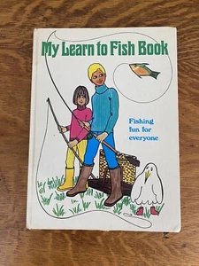 Vtg My Learn To Fish Book HC 1971 Golden Press Nature Guide Jen Denham - Picture 1 of 10