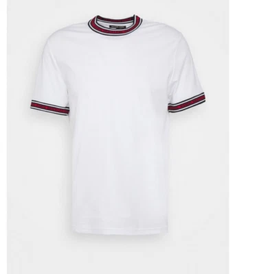 MICHAEL KORS Hombres Cuello Redondo Gráfico Logo Camiseta Talla M L XL 2XL Negro Azul Marino Foto 1 de 4