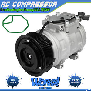 For Land Rover Range Rover Discovery 4.6L 4.0L 2001 2002 A/C AC Compressor