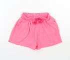 TU Girls Pink Cotton Sweat Shorts Size 2 Years Regular