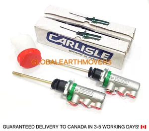 JCB BACKHOE - GENUINE CARLISLE BRAKE MASTER CYLINDER 2 PCS (PART # 15/920110) - Foto 1 di 13