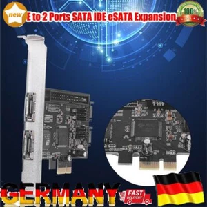 PCI Express-Erweiterungskarte PCI-E PCIe auf 2 eSATA SATA IDE Adapter RAID-Karte - Bild 1 von 8