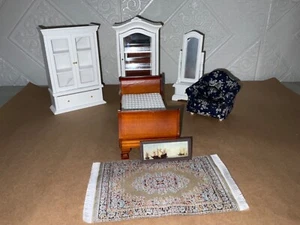 Lot of  Classic Wooden Doll Furniture: 1:12 Scale Lot #8 - Picture 1 of 12