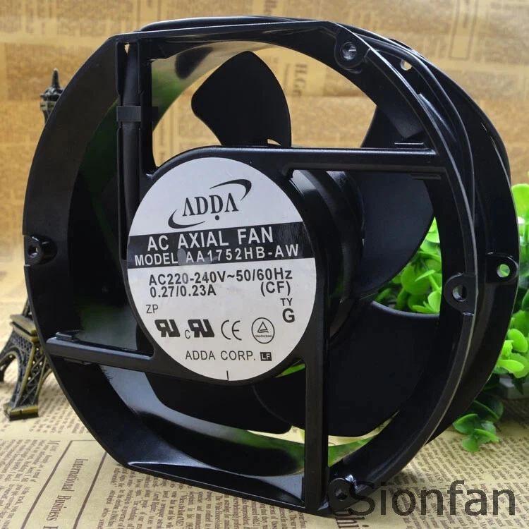 For ADDA AA1752HB-AT AA1752HB-AW 17251 AC220V 0.27A 17CM Fan - Image 1 of 1