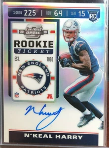 2019 N'Keal Harry Contenders Optic Rookie Ticket Auto card RC Patriots - Picture 1 of 2