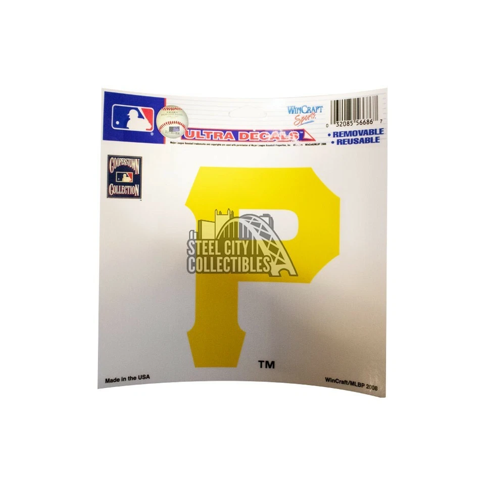 Pittsburgh Pirates "P" Ultra Decal 4"x6" - Image 1 of 1