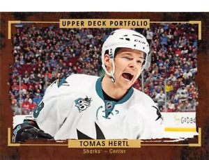 2015-16 Upper Deck Portfolio #14 Tomas Hertl - Picture 1 of 2