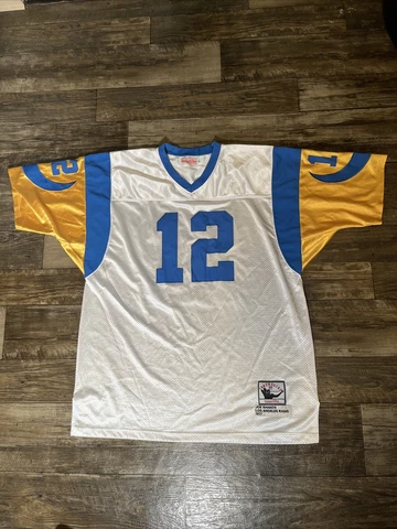 Joe Namath Rams Mitchell & Ness Jersey Throwbacks Authentics 1977 USA Run 56 F1 Cover