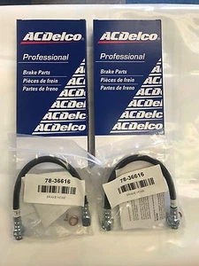 Chevrolet Chevelle Front Disc Brake Hose AC Delco Pair GM A body - Picture 1 of 6