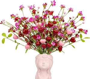Valentinstag Deko 12er Pack Valentinstag Blumen Künstlich Valentinstag - Bild 1 von 12