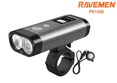 RAVEMEN Bike Front Light Bicycle Head Lamp Flashing Rechargeable 5200mAh PR1400 - image 1 of 4