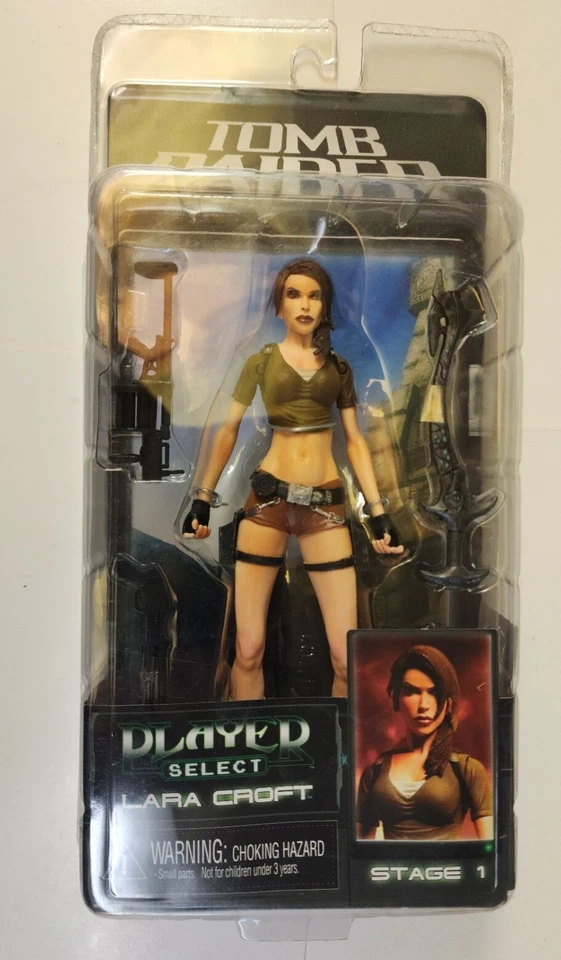 NECA Tomb Raider Lara Croft Player Select Action Figure 2006 Stage 1 S166
