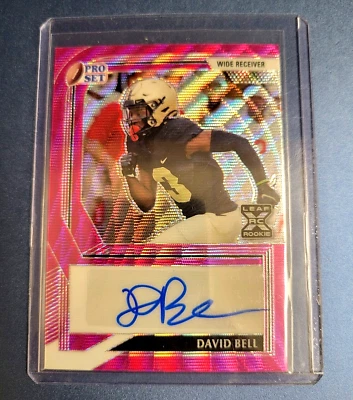 2022 Leaf Pro Set Metal - Daivd Bell PA-DB1 - Pink Wave /20 Autograph  - Image 1 of 2